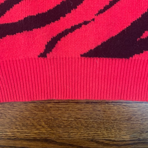 Bardot Red Zebra Knit in Red Zebra - Picture 4 of 7